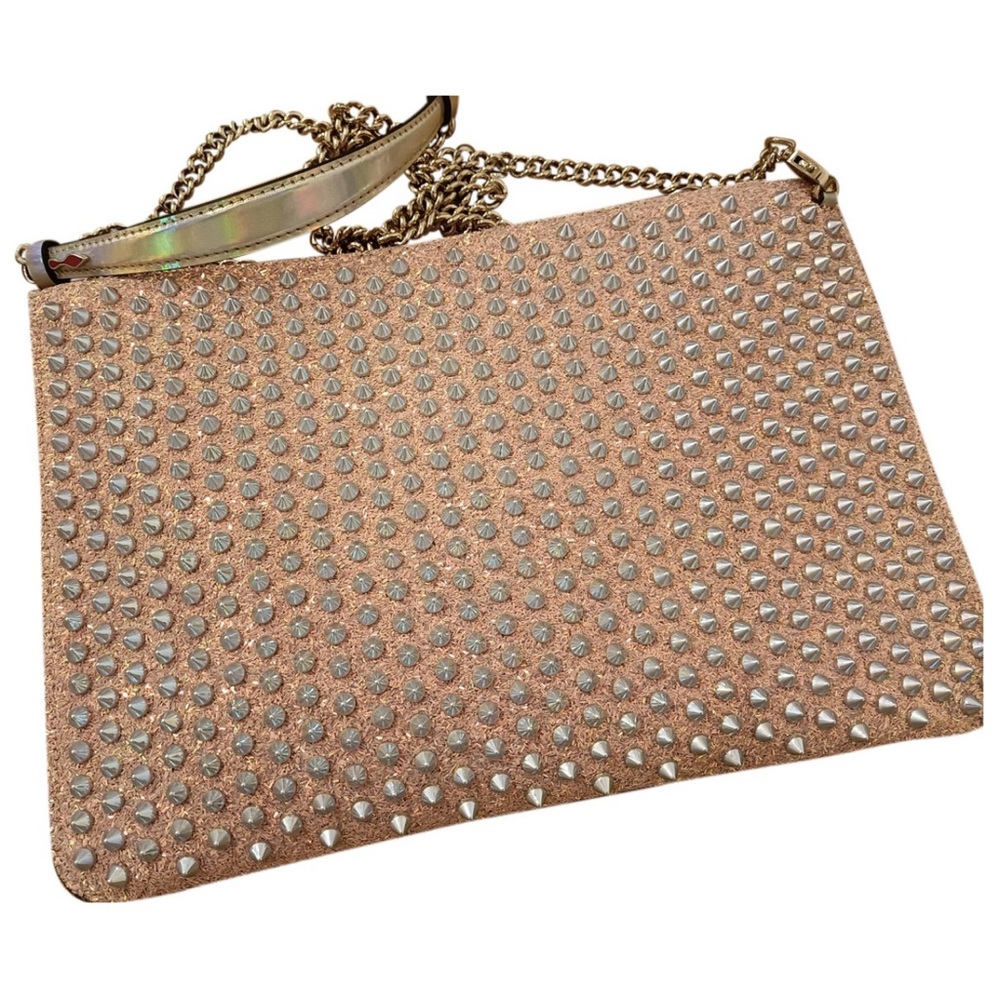 Christian Louboutin Loubi Krypton Glitter Clutch Bag